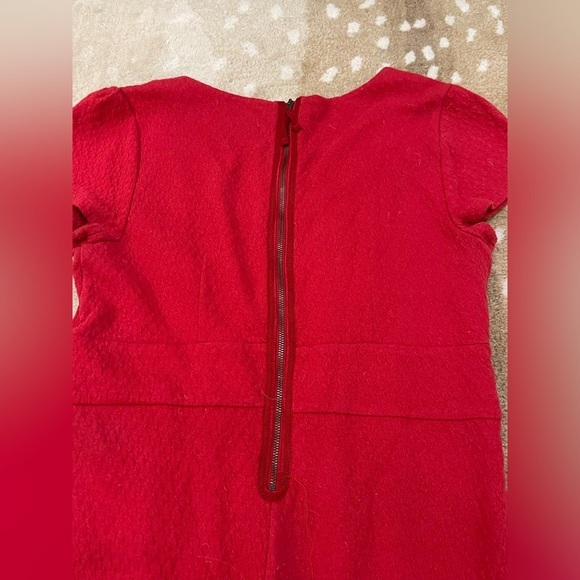 Maeve Anthropologie Womens Medium Splitshade Red Pullover Tulip Dress size M - Picture 7 of 10